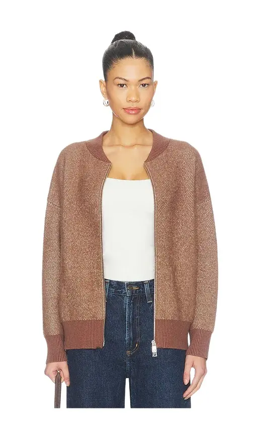 Varley Zenia Zip Through Knit Jacket