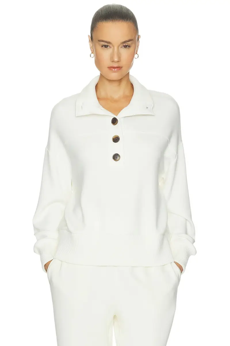 Bronya Button Placket Sweater Bronya Button Placket Sweater