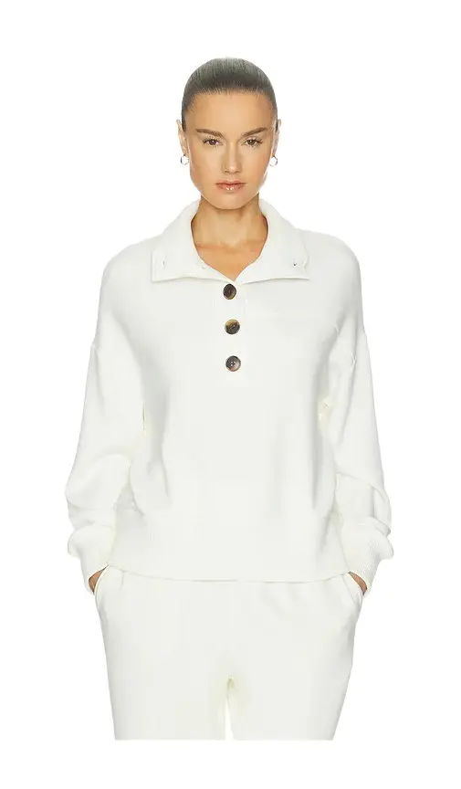 Bronya Button Placket Sweater Bronya Button Placket Sweater