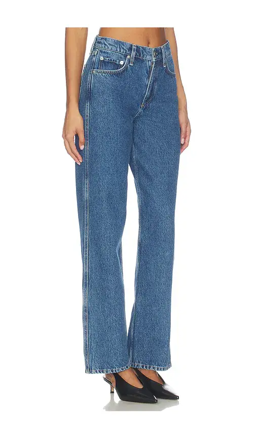 rag & bone Shea High Rise Full Length Straight Jeans | Thumbnail 2