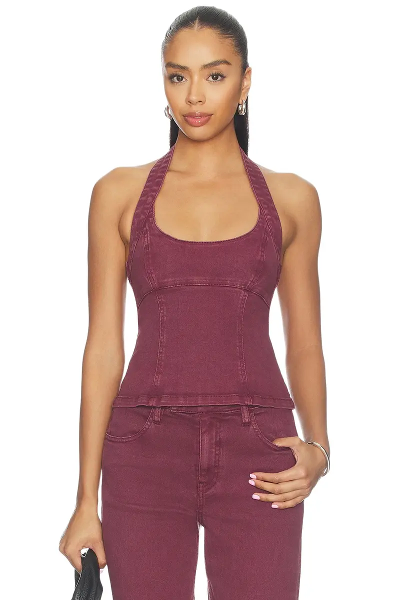 SOVERE Blaine Denim Bodice Top