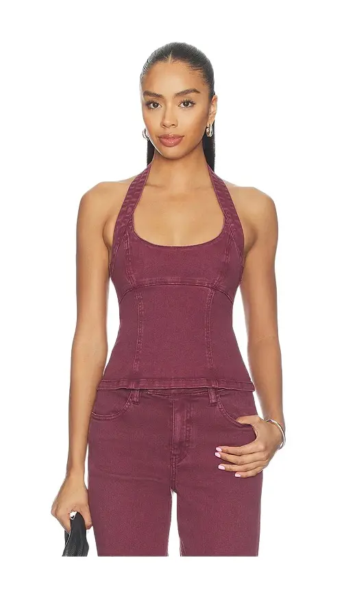 Blaine Denim Bodice Top