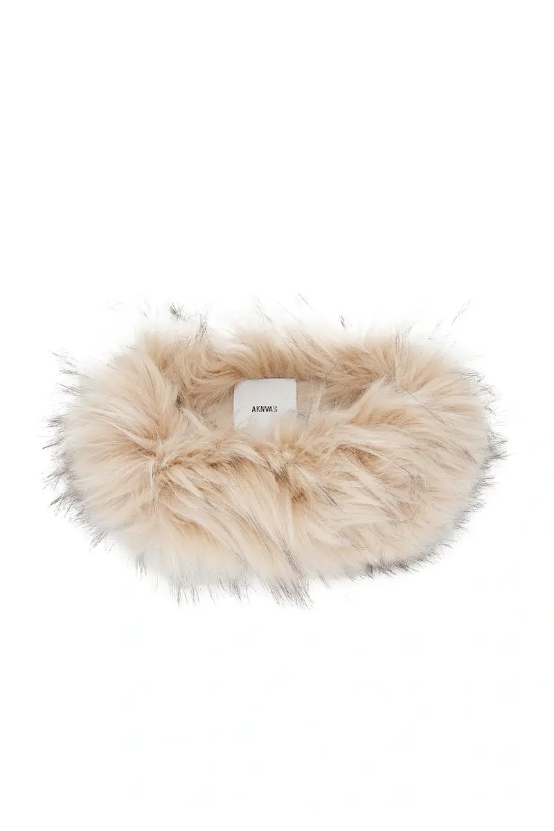 Aknvas Faux Fur Circle Headband