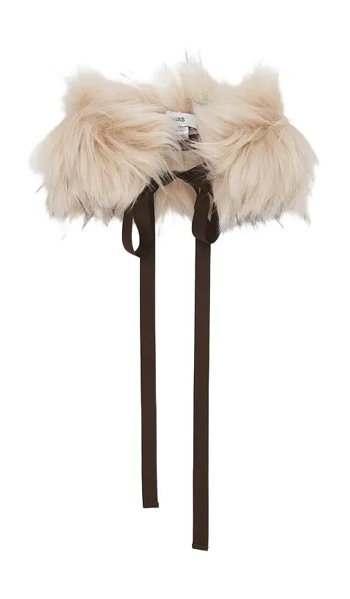 Runway Long Haired Faux Fur Choker Runway Long Haired Faux Fur Choker