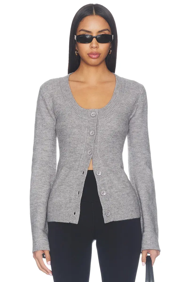 superdown Amelie Button Front Sweater