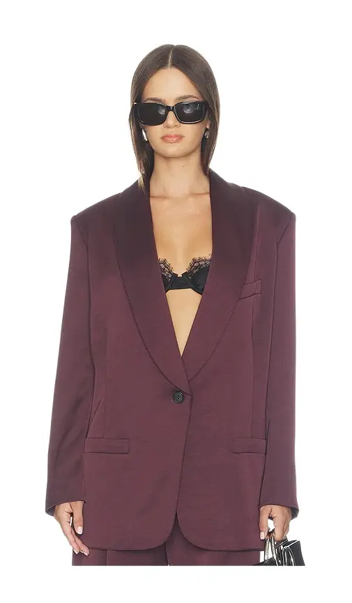 SMYTHE Shawl Collar Oversized Blazer