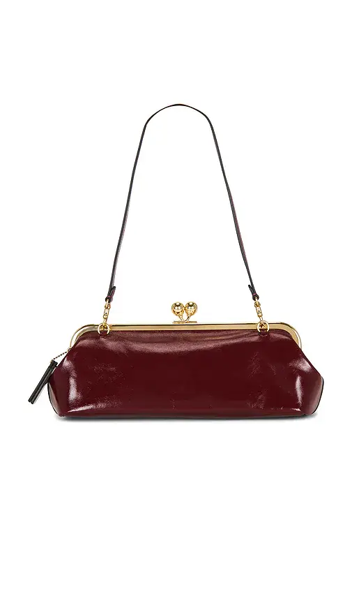 Coach Glazed Leather Kisslock Frame Bag 30 | Thumbnail 2 Coach Glazed Leather Kisslock Frame Bag 30 | Thumbnail 2
