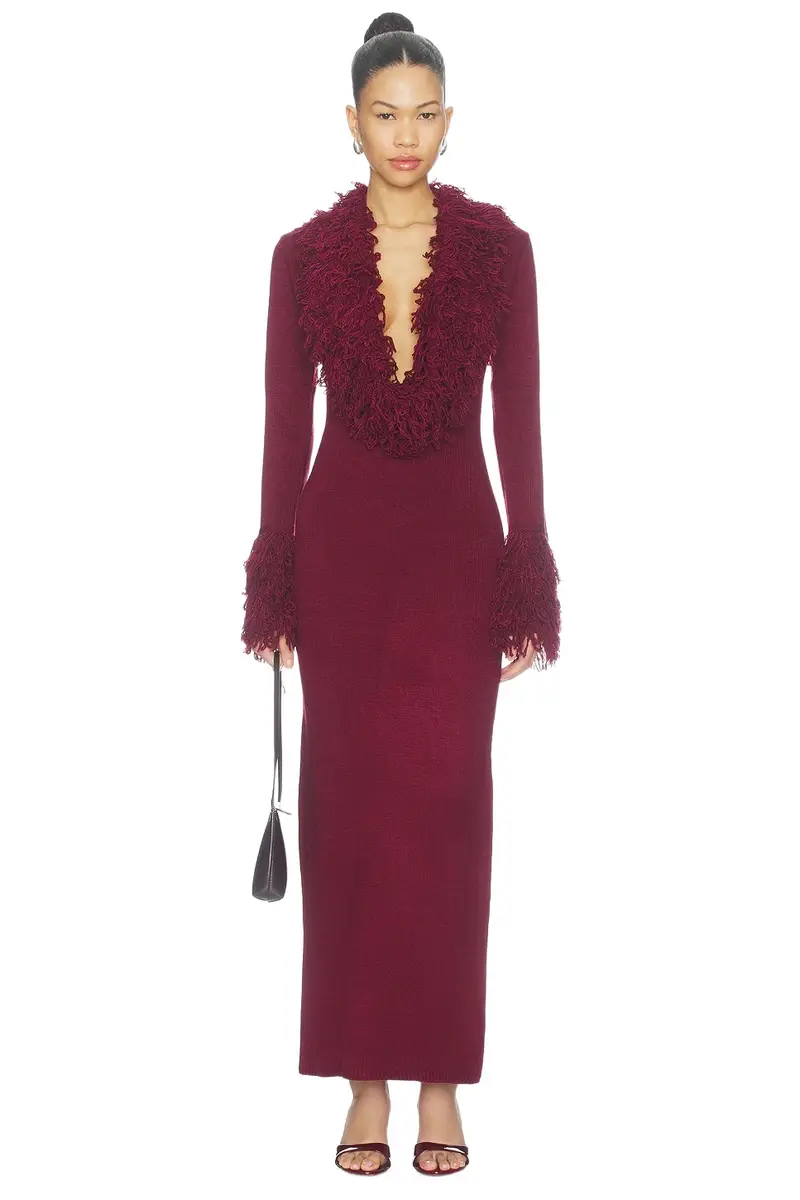 Elisa Shaggy Knit Maxi Dress Elisa Shaggy Knit Maxi Dress
