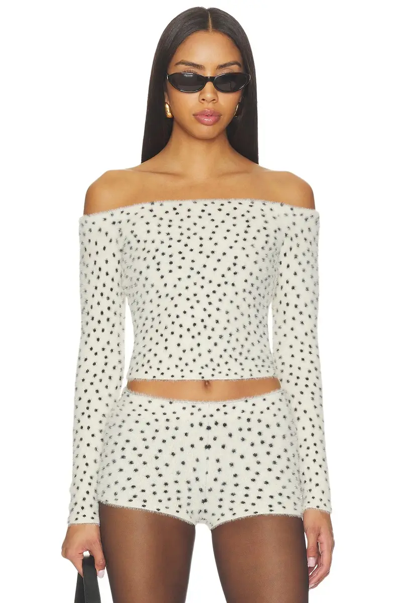 Shary Off The Shoulder Leopard Top Shary Off The Shoulder Leopard Top