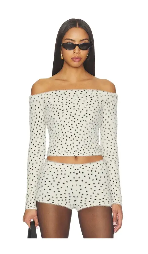 Shary Off The Shoulder Leopard Top Shary Off The Shoulder Leopard Top