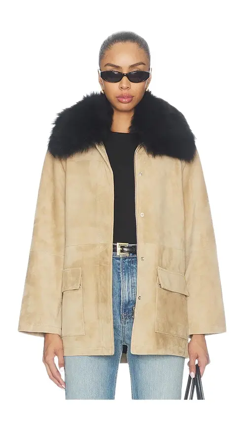 Susanna Chow Raegan Suede Feild Jacket