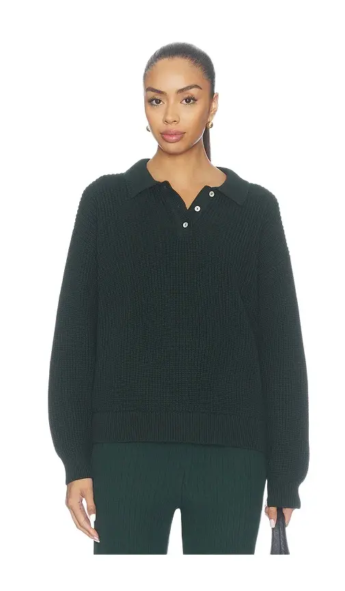 DONNI. The Heavy Cotton Knit Polo
