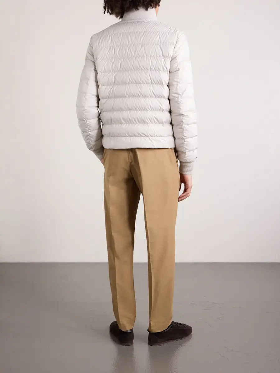 Moncler Straight-Leg Cotton-Blend Trousers | Thumbnail 4