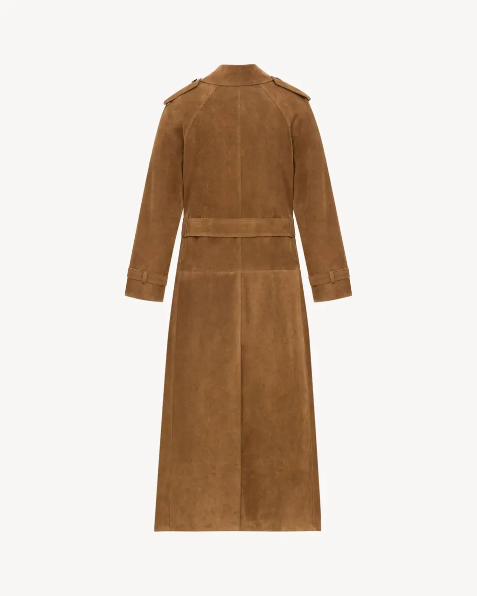 Yves Saint Laurent trench coat in suede | Thumbnail 4 Yves Saint Laurent trench coat in suede | Thumbnail 4