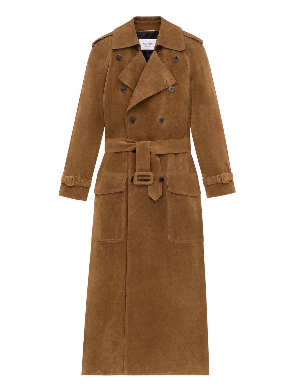 Yves Saint Laurent trench coat in suede