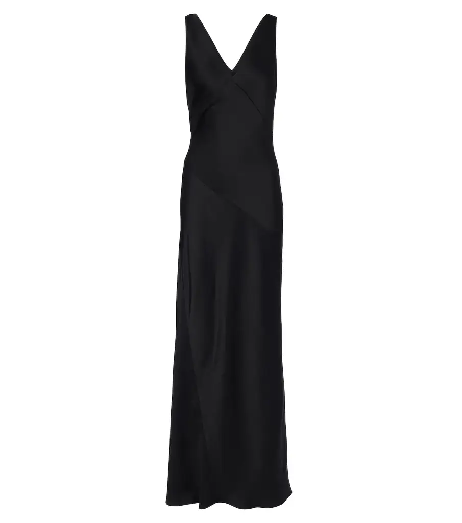 Max Mara Elegante satin maxi dress