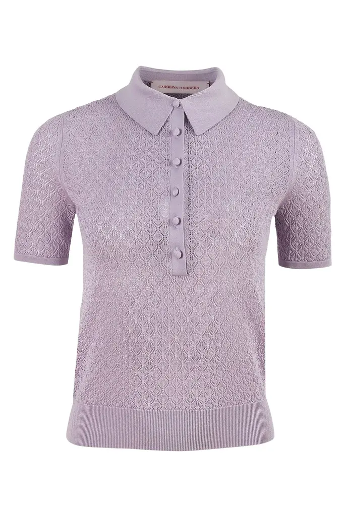Textured Short Sleeve Polo
