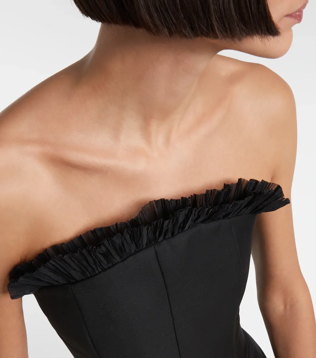 McQueen Ruffled wool gabardine cocktail dress | Thumbnail 4 McQueen Ruffled wool gabardine cocktail dress | Thumbnail 4
