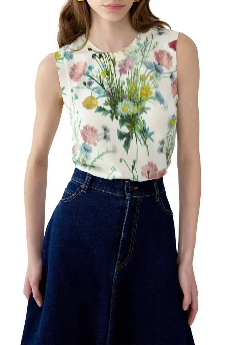 Carolina Herrera Botanical Print Tank | Thumbnail 3