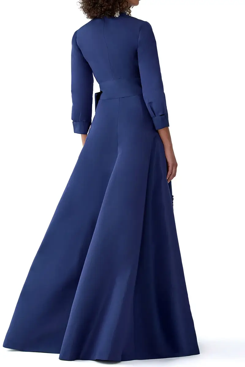 Carolina Herrera Embroidered Belt Trench Gown | Thumbnail 4