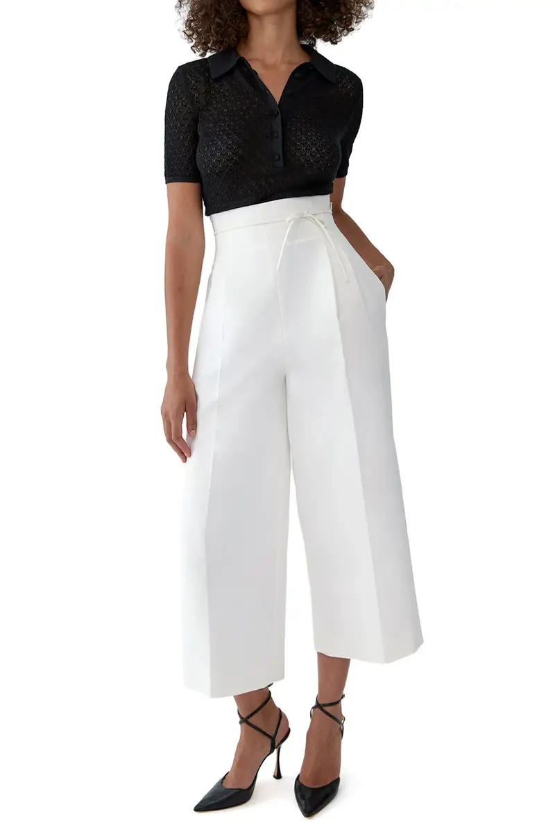 Carolina Herrera Wide Leg Cropped Pant | Thumbnail 2 Carolina Herrera Wide Leg Cropped Pant | Thumbnail 2