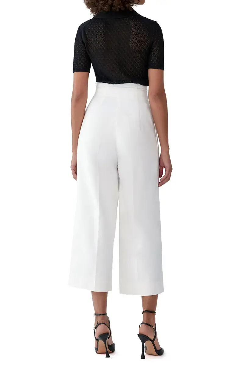 Carolina Herrera Wide Leg Cropped Pant | Thumbnail 3 Carolina Herrera Wide Leg Cropped Pant | Thumbnail 3