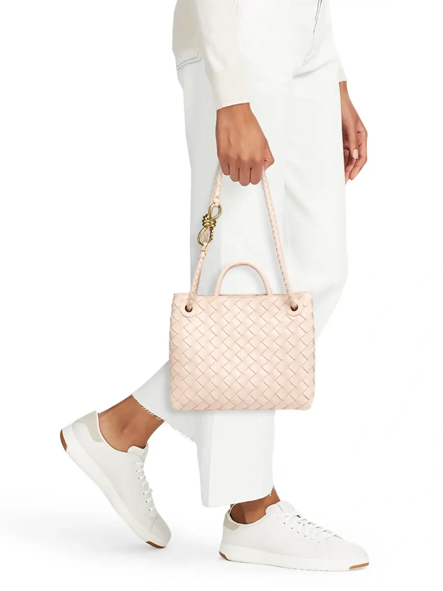 Bottega Veneta Women's Andiamo Small Intrecciato-Leather Top-Handle Bag | Thumbnail 3 Bottega Veneta Women's Andiamo Small Intrecciato-Leather Top-Handle Bag | Thumbnail 3