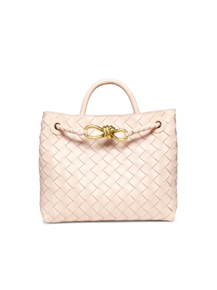 Bottega Veneta Women's Andiamo Small Intrecciato-Leather Top-Handle Bag