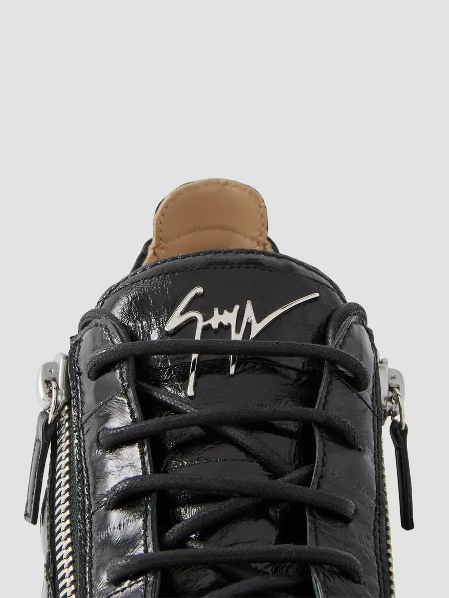 Giuseppe Zanotti Men's Zip-Up Eel Leather Low-Top Sneakers | Thumbnail 5