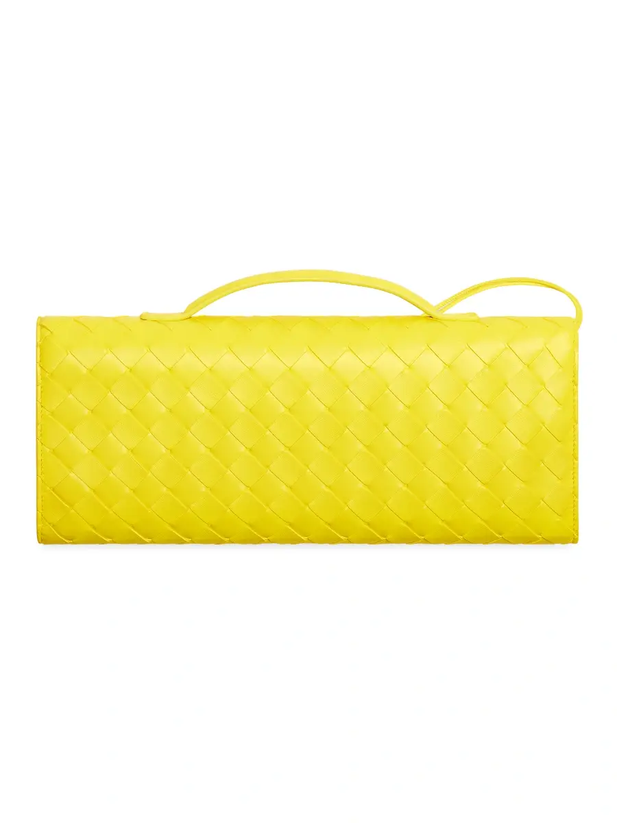 Bottega Veneta Women's Andiamo Intrecciato Leather Top-Handle Clutch | Thumbnail 5