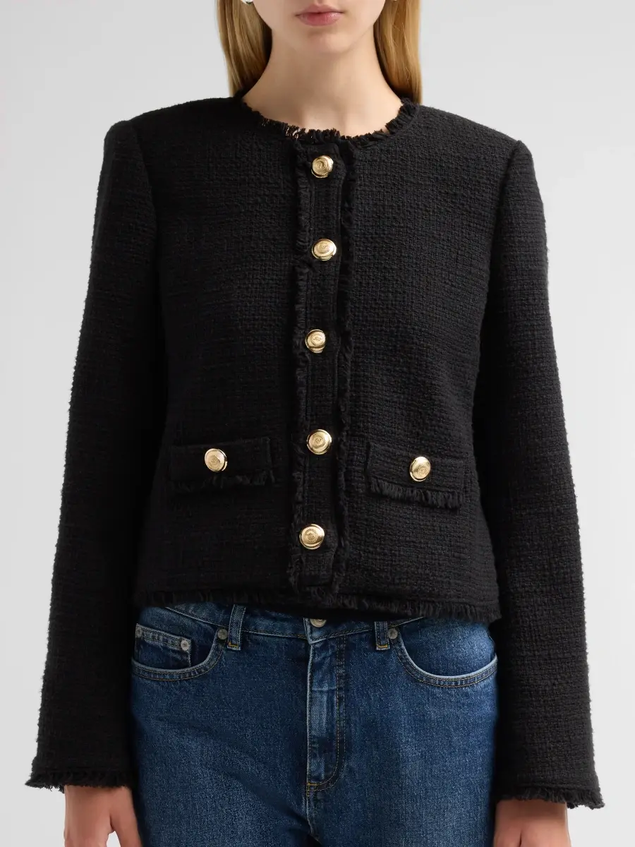 Cinq à Sept Women's Christie Cotton Tweed Jacket | Thumbnail 5 Cinq à Sept Women's Christie Cotton Tweed Jacket | Thumbnail 5