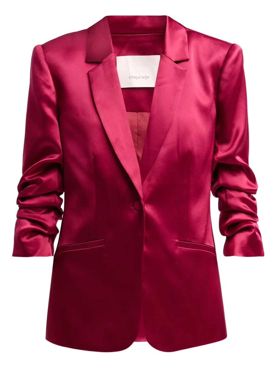 Cinq à Sept Women's Kylie Notched Satin Single-Button Blazer