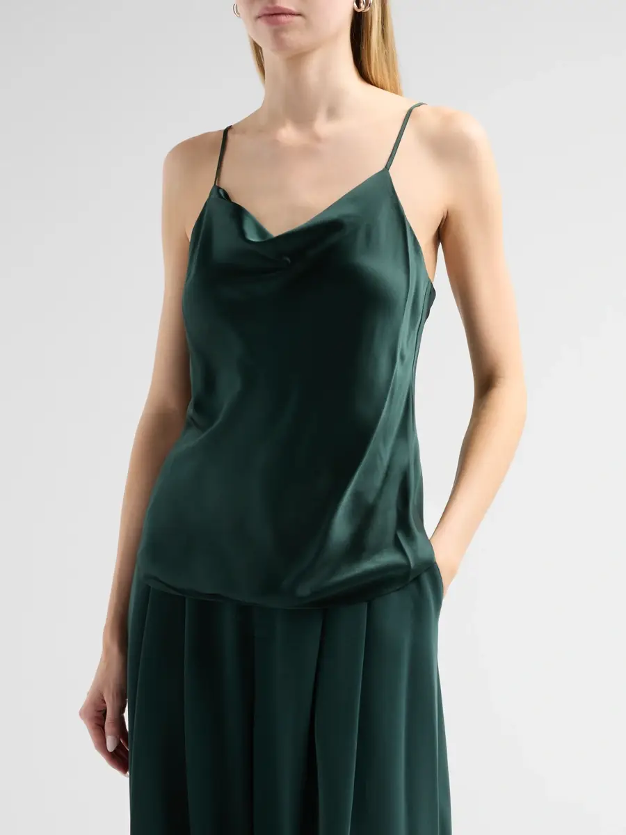 Cinq à Sept Women's Marta Silk Cowlneck Cami Top | Thumbnail 4 Cinq à Sept Women's Marta Silk Cowlneck Cami Top | Thumbnail 4
