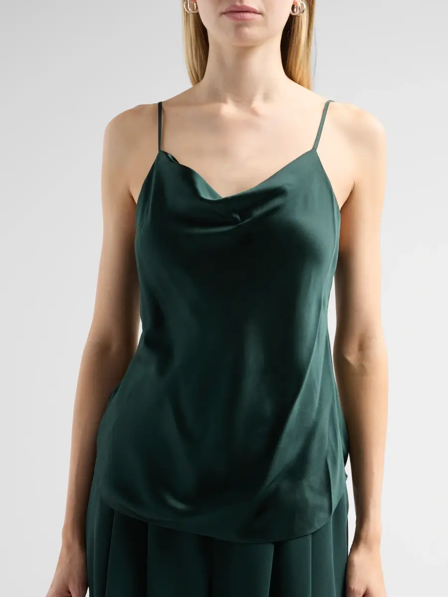Cinq à Sept Women's Marta Silk Cowlneck Cami Top | Thumbnail 5 Cinq à Sept Women's Marta Silk Cowlneck Cami Top | Thumbnail 5