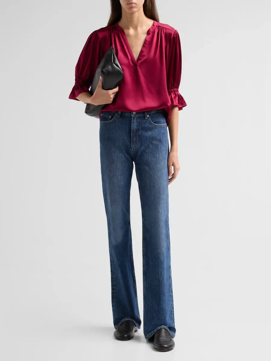 Cinq à Sept Women's Fiona Split-Neck Silk Top | Thumbnail 2 Cinq à Sept Women's Fiona Split-Neck Silk Top | Thumbnail 2