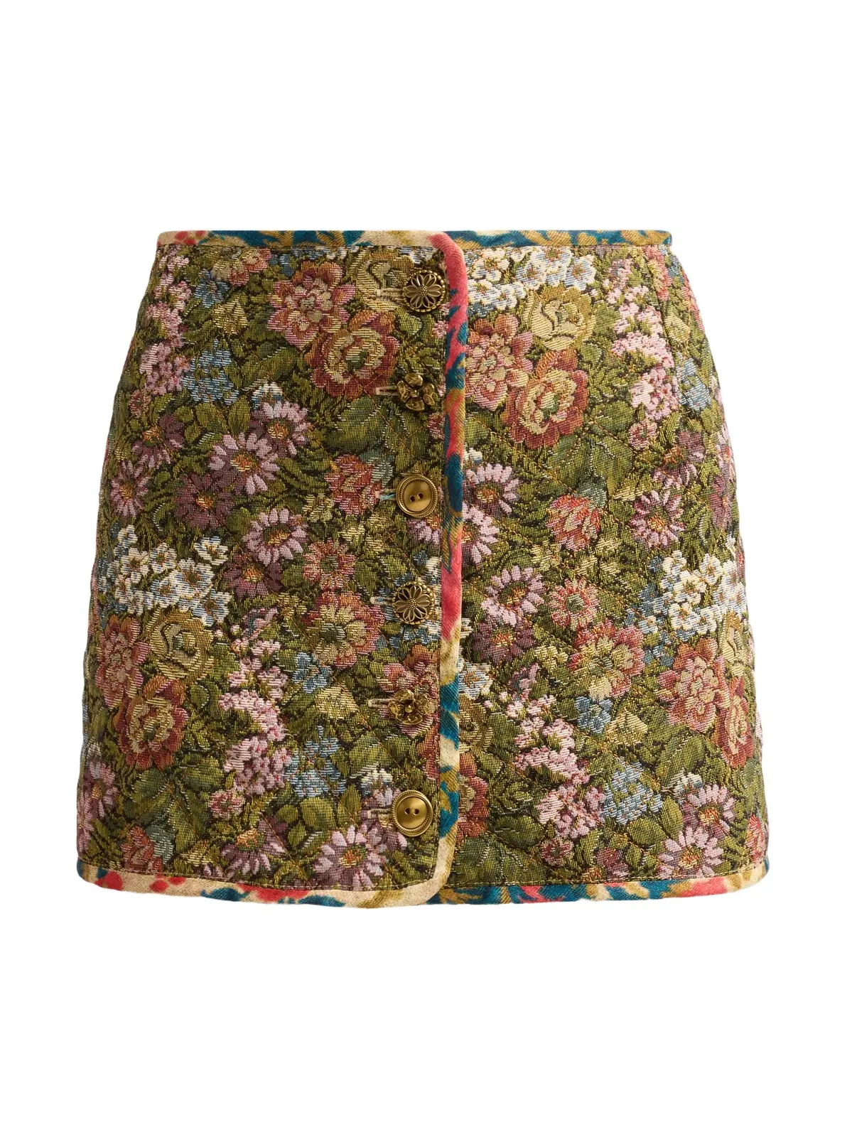 Women's Floral Jacquard Mini Skirt Women's Floral Jacquard Mini Skirt