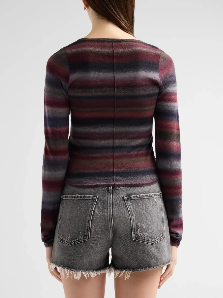 RE/DONE Women's Nicki Stripe Wool Top | Thumbnail 3 RE/DONE Women's Nicki Stripe Wool Top | Thumbnail 3