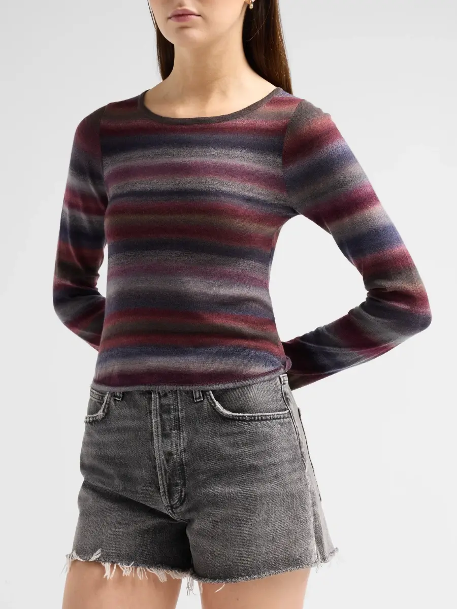RE/DONE Women's Nicki Stripe Wool Top | Thumbnail 4 RE/DONE Women's Nicki Stripe Wool Top | Thumbnail 4