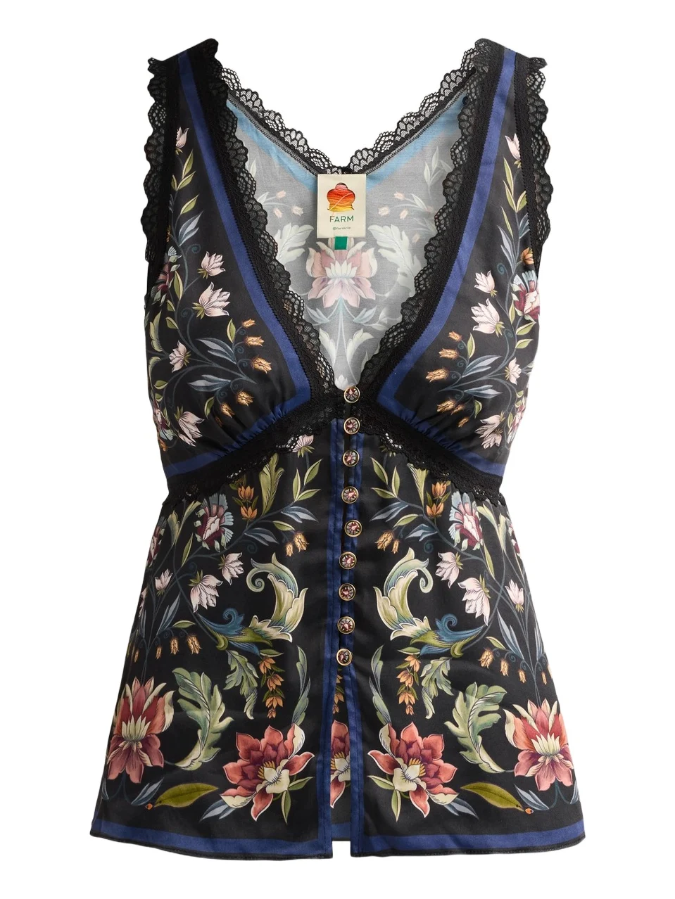Women's Natalia Floral Lace-Trim Blouse Women's Natalia Floral Lace-Trim Blouse