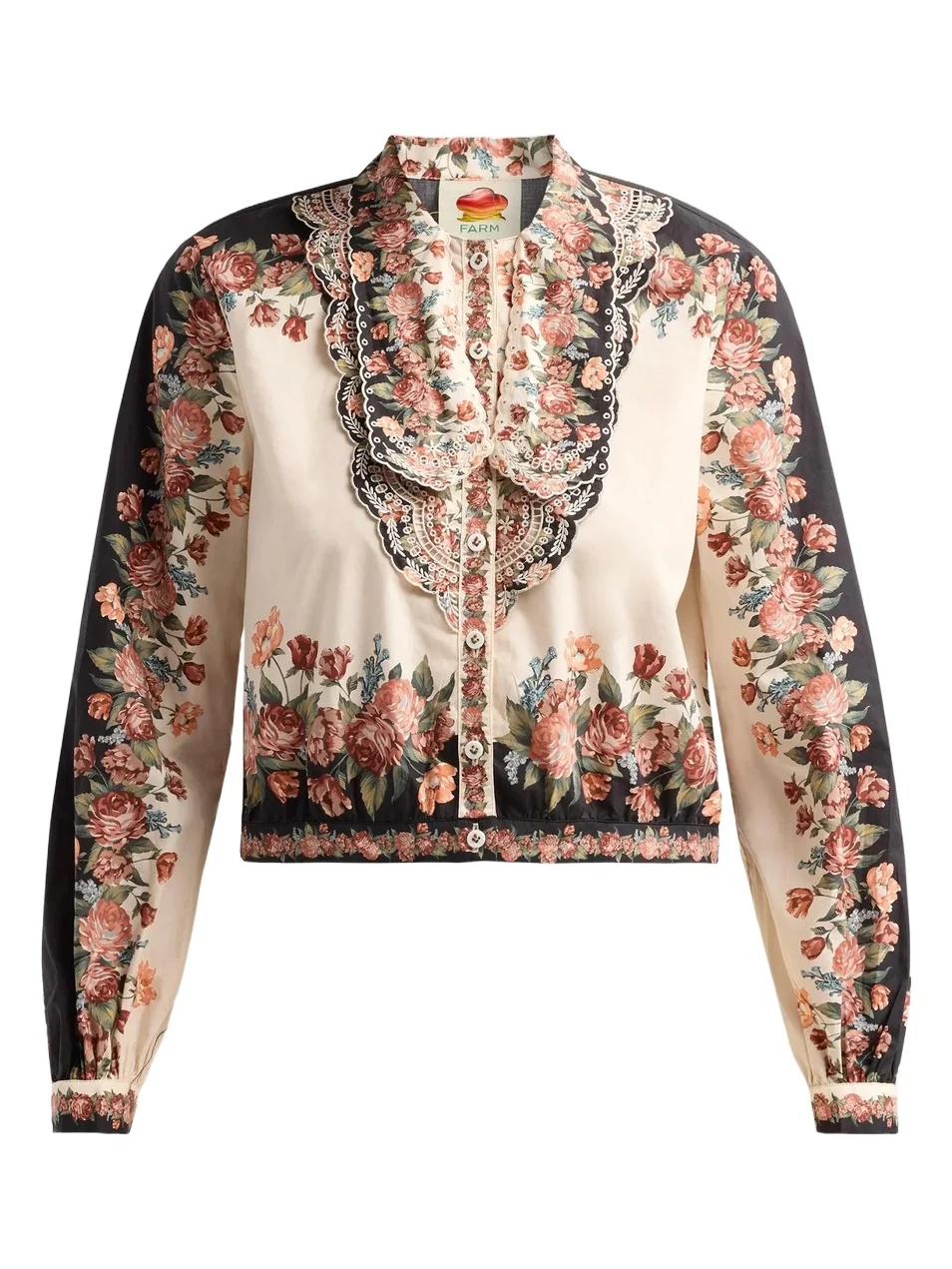 Women's Winter Floral Cotton Shirt