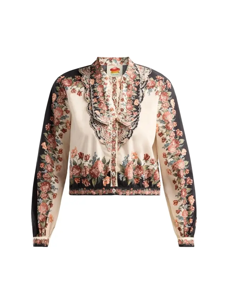 Women's Winter Floral Cotton Shirt