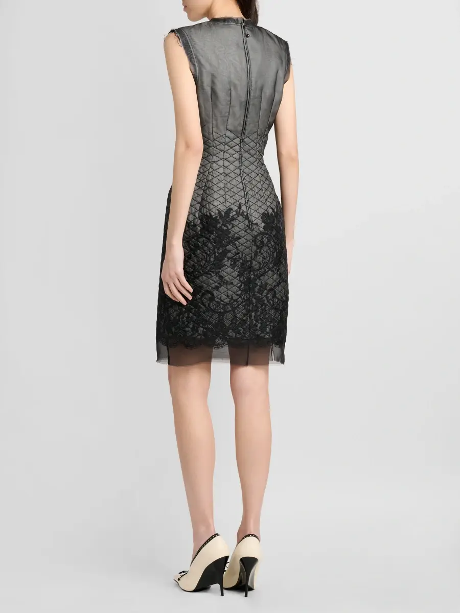 Alexander McQueen Women's Quilted Lace Dress | Thumbnail 3 Alexander McQueen Women's Quilted Lace Dress | Thumbnail 3