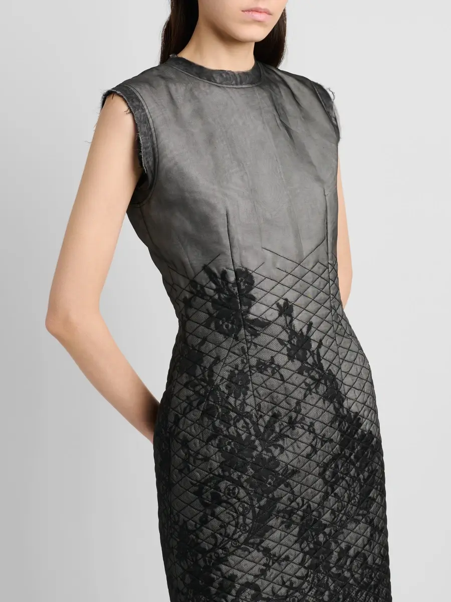 Alexander McQueen Women's Quilted Lace Dress | Thumbnail 5 Alexander McQueen Women's Quilted Lace Dress | Thumbnail 5