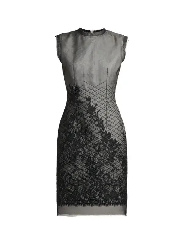Women's Quilted Lace Dress