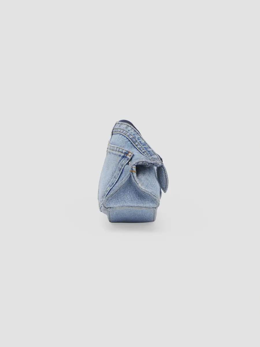 Alexander McQueen Women's Manta Denim Clutch | Thumbnail 4 Alexander McQueen Women's Manta Denim Clutch | Thumbnail 4