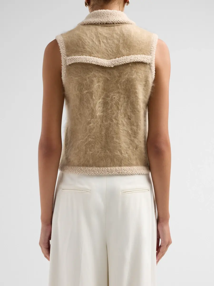 Guest In Residence Women's Grizzly Wrangler Cashmere Vest | Thumbnail 3 Guest In Residence Women's Grizzly Wrangler Cashmere Vest | Thumbnail 3