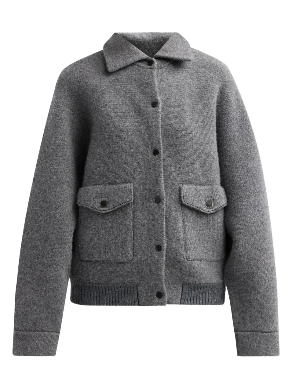 Women's Felted Wool-Cashmere Bomber Jacket Women's Felted Wool-Cashmere Bomber Jacket