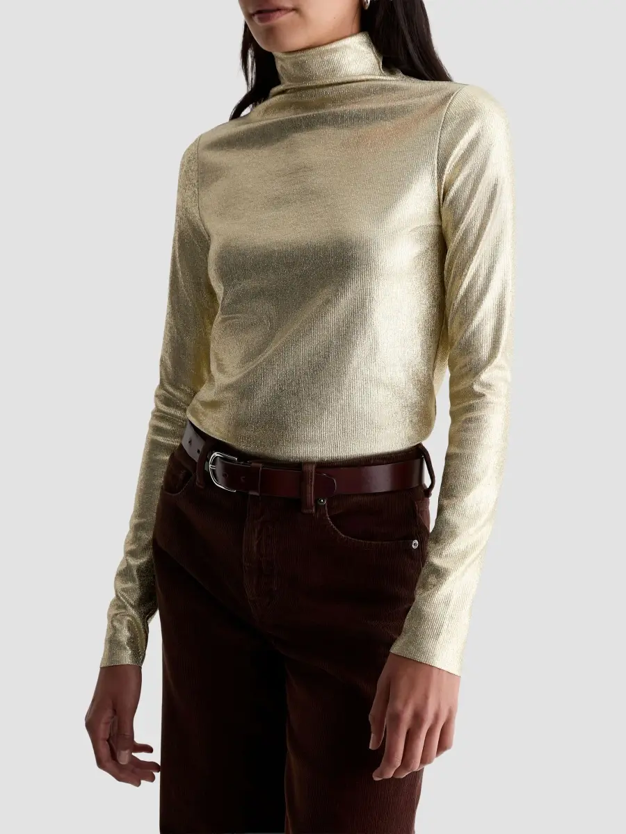 AG Jeans Women's Chels Metallic Turtleneck Sweater | Thumbnail 8 AG Jeans Women's Chels Metallic Turtleneck Sweater | Thumbnail 8