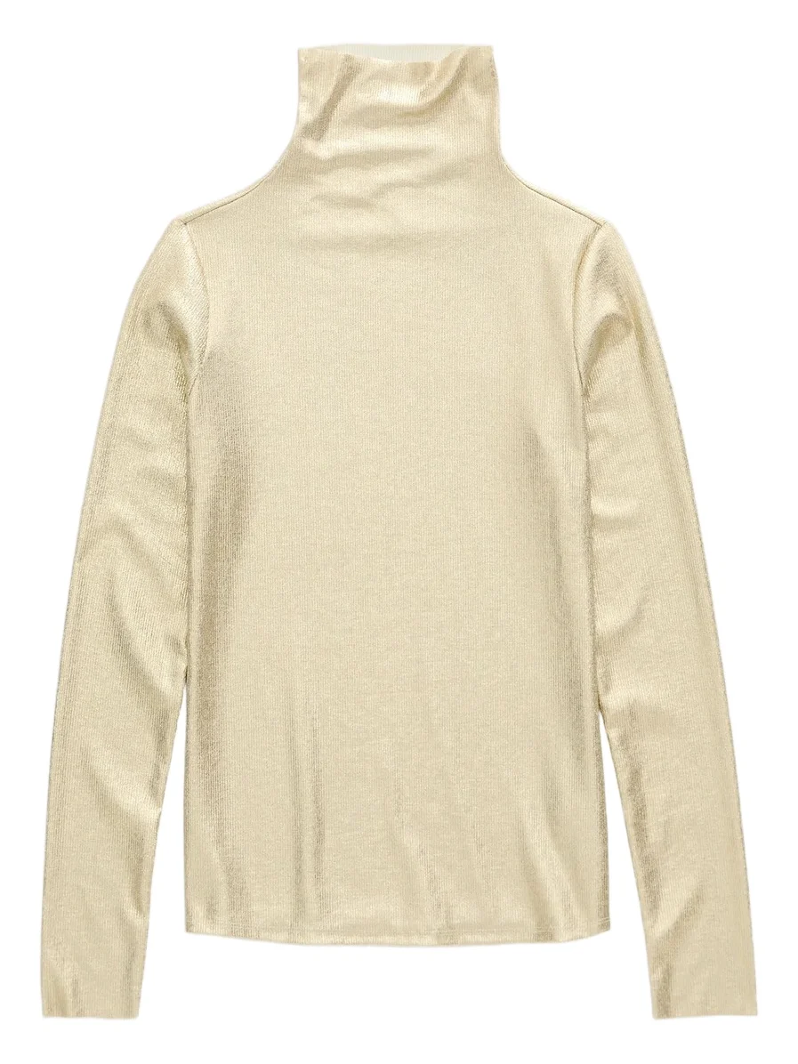 AG Jeans Women's Chels Metallic Turtleneck Sweater