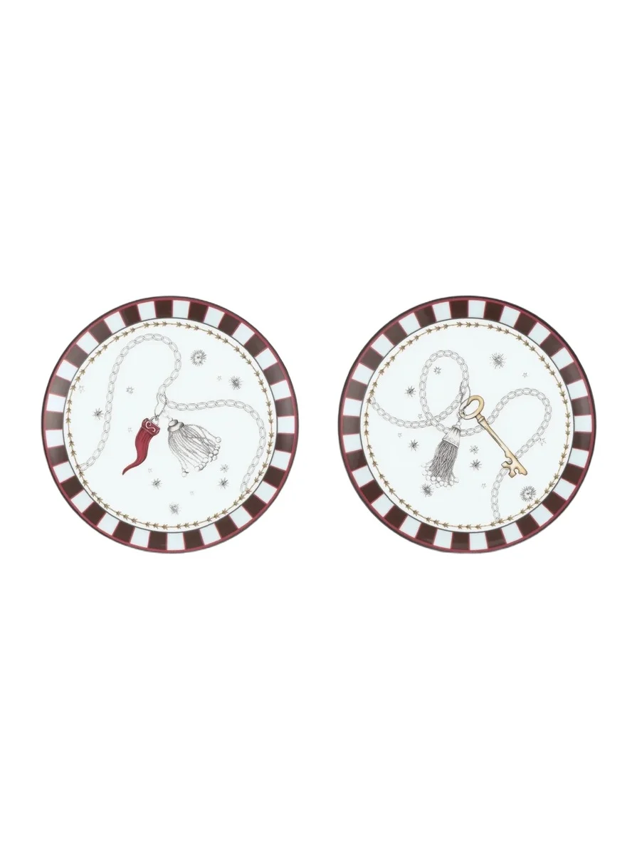 GINORI 1735 Fortunae Two-Piece Porcelain Mini Plates